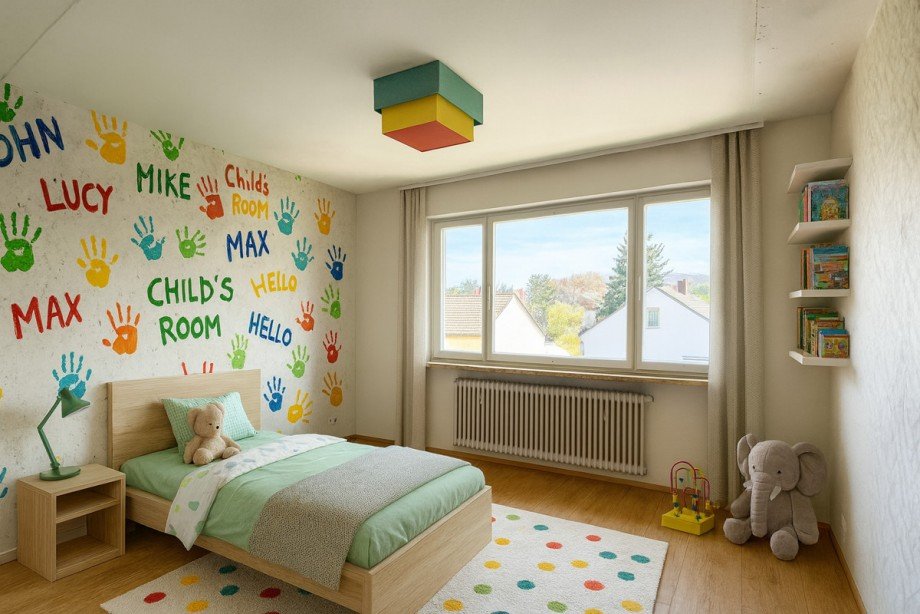 Visualisierung Kinderzimmer Etagenwohnung Ettlingen