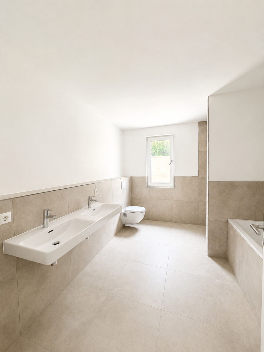 Badezimmer Erdgeschosswohnung Kieselbronn