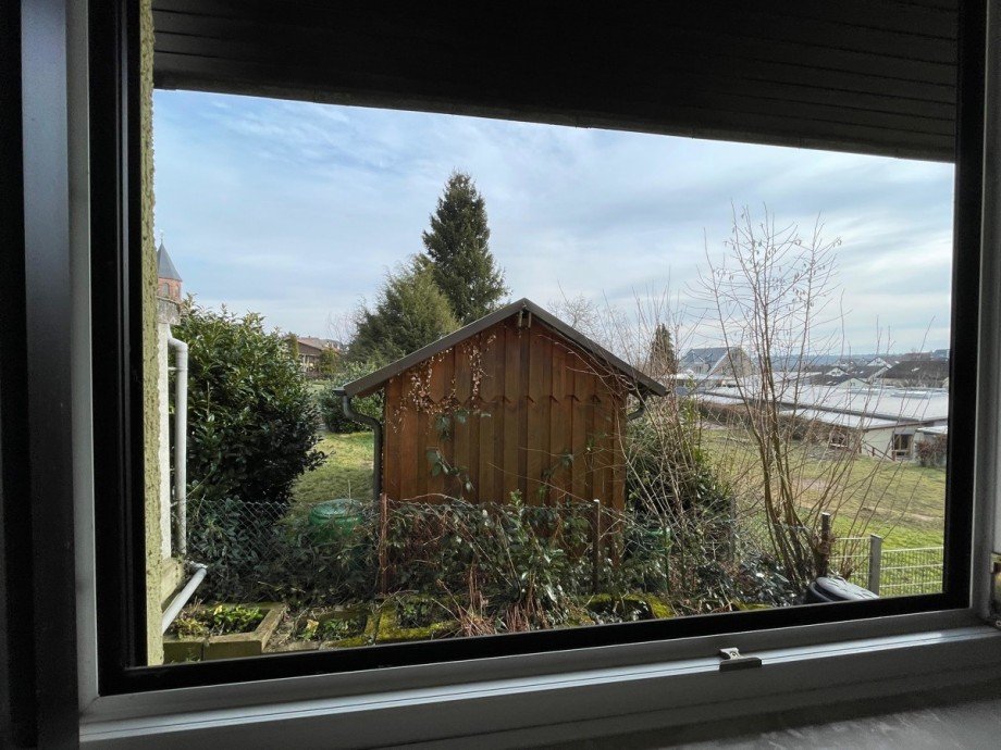 Blick Richtung Garten Maisonettewohnung Malsch