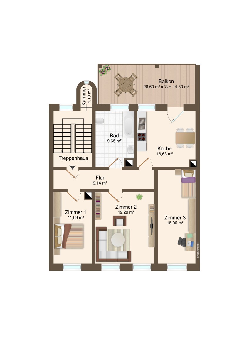 1.OG Mehrfamilienhaus Karlsruhe