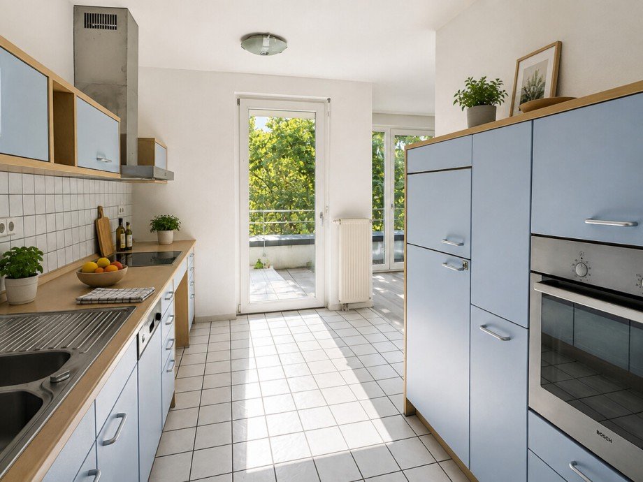 K�che (KI-Visualisierung) Etagenwohnung Karlsruhe