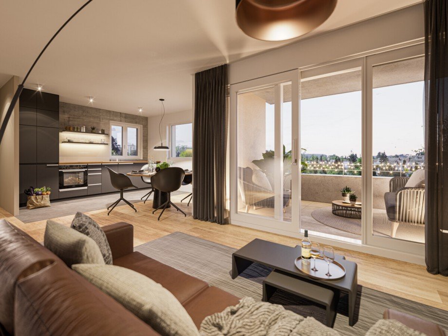 Wohn- und K�chenbereich Erdgeschosswohnung Birkenfeld