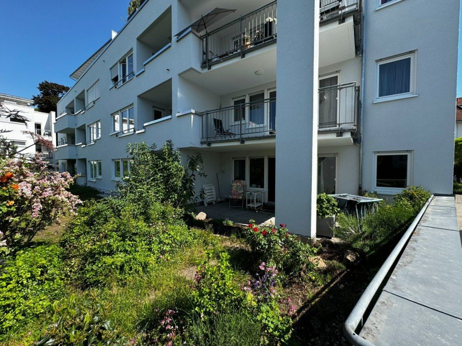 R�ckansicht Etagenwohnung Ettlingen