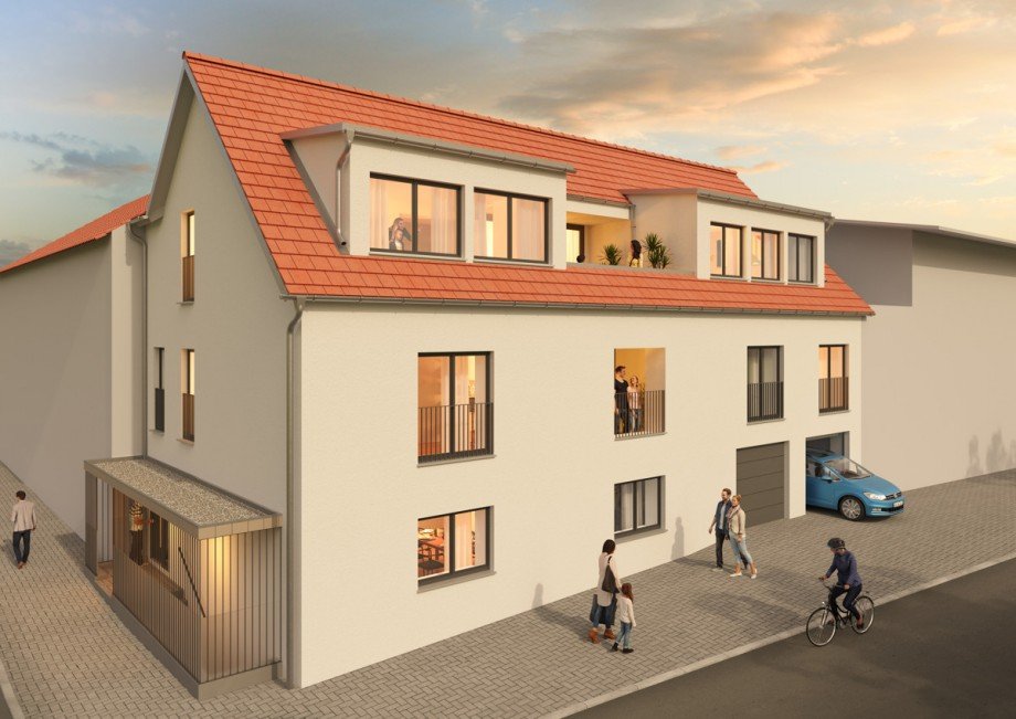 Au�envisualisierung Dachgeschosswohnung Waldbronn