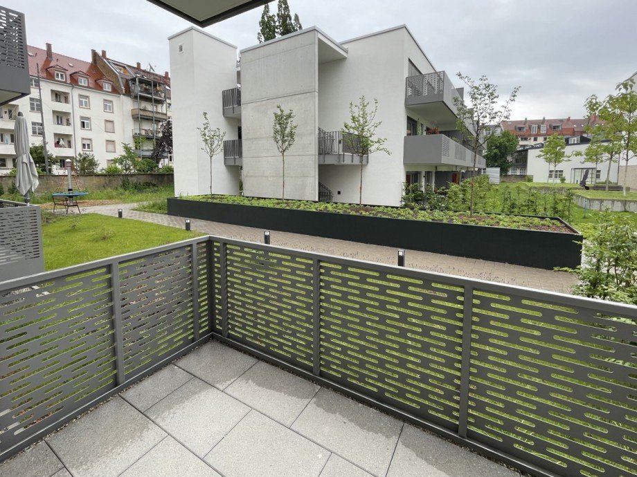 Balkon Erdgeschosswohnung Karlsruhe