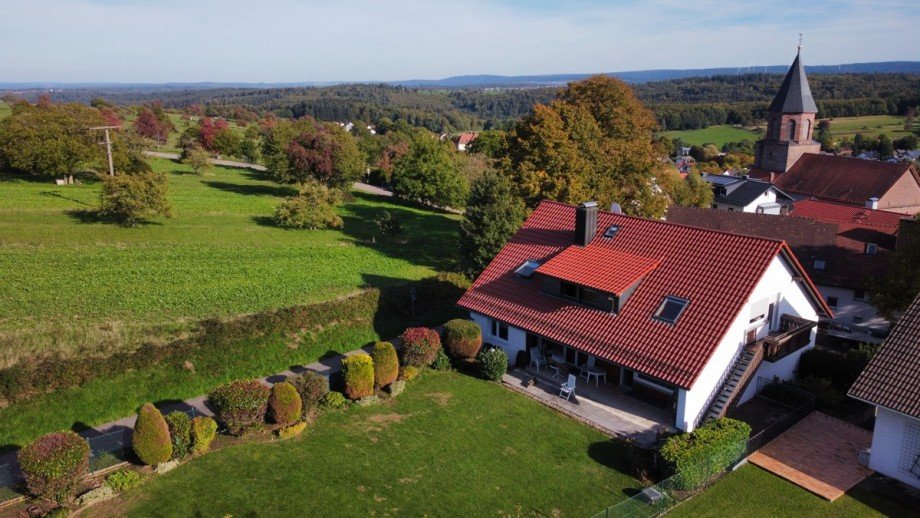 Vogelperspektive Zweifamilienhaus Malsch-V�lkersbach