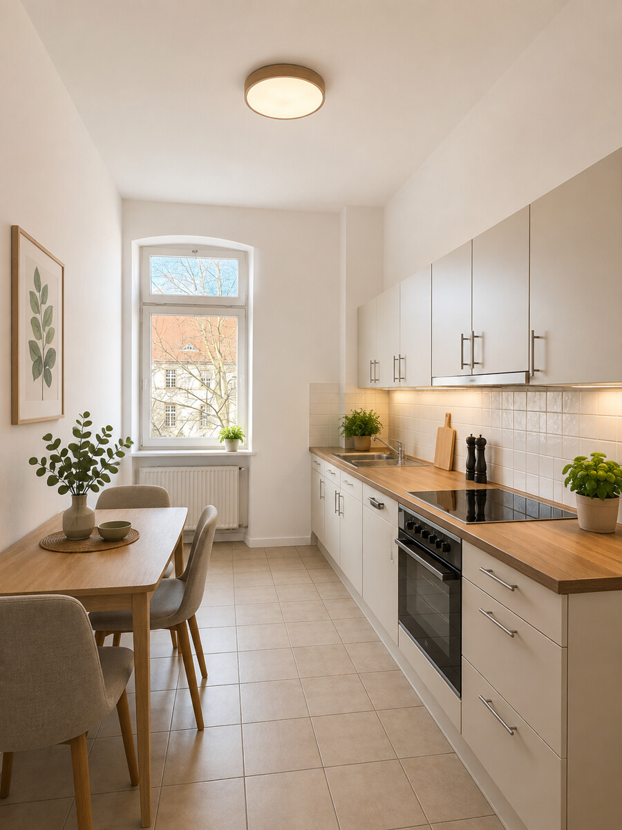 K�che (KI Visualisierung) Etagenwohnung Karlsruhe