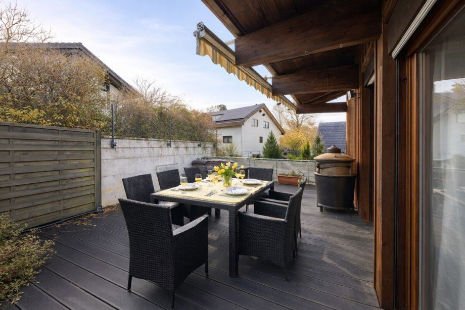 Terrasse Doppelhaush�lfte Malsch-Waldprechtsweier