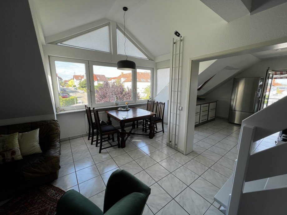Wohnzimmer Maisonettewohnung Ettlingen-Spessart