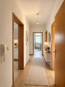 Flur (KI Visualisierung) Altbaucharme trifft Stadtleben - 3-Zimmerwohnung in begehrter Karlsruher Lage