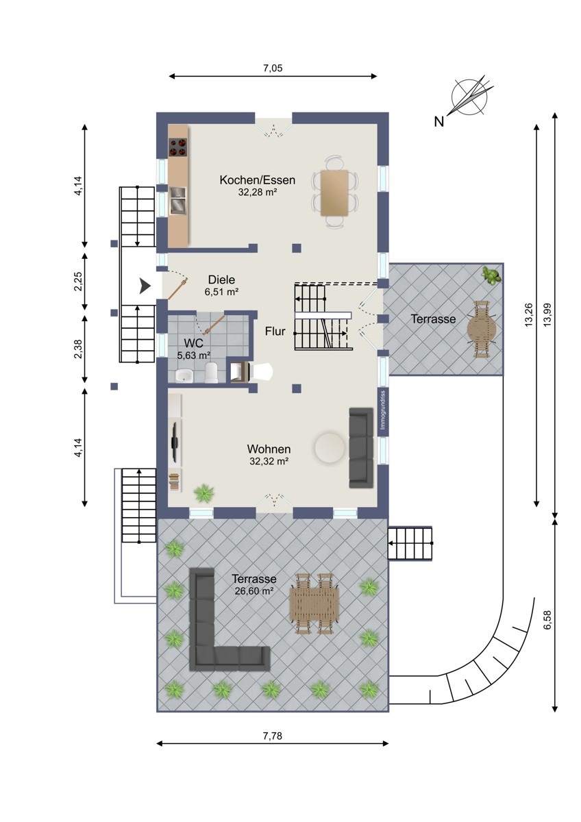 EG Zweifamilienhaus Karlsruhe / Daxlanden