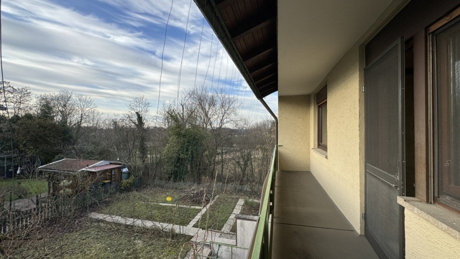 Blick in Garten Reihenendhaus Durmersheim