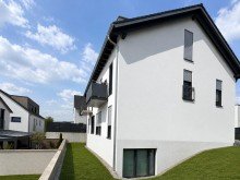 Seitenansicht (KI-Visualisierung) Gestalten Sie Ihr neues Zuhause: Doppelhaush�lfte im Rohbauzustand in Pfinztal-S�llingen