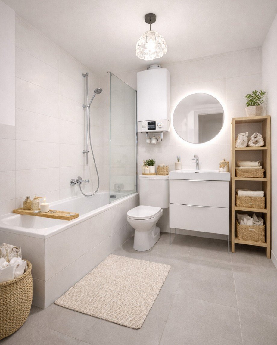 Visualisierung Badezimmer Etagenwohnung Ettlingen