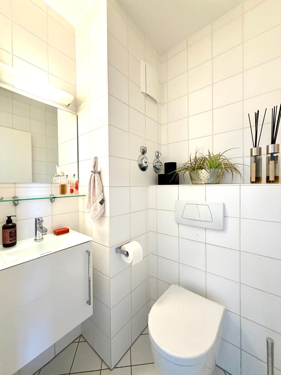 G�ste WC (KI-Visualisierung) Penthousewohnung Ettlingen