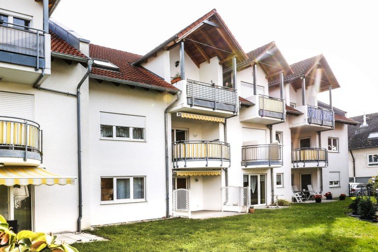 R�ckansicht Malsch Dachgeschosswohnung Charmante 1-Zimmer-Dachgeschosswohnung in der Malscher Altstadt