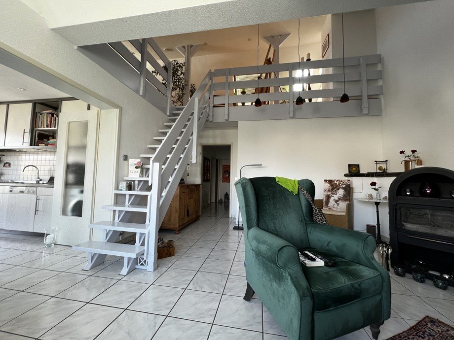 Wohnzimmer Maisonettewohnung Ettlingen-Spessart