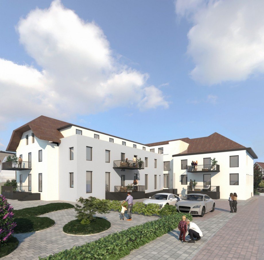 R�ckansicht Dachgeschosswohnung Keltern / Ellmendingen