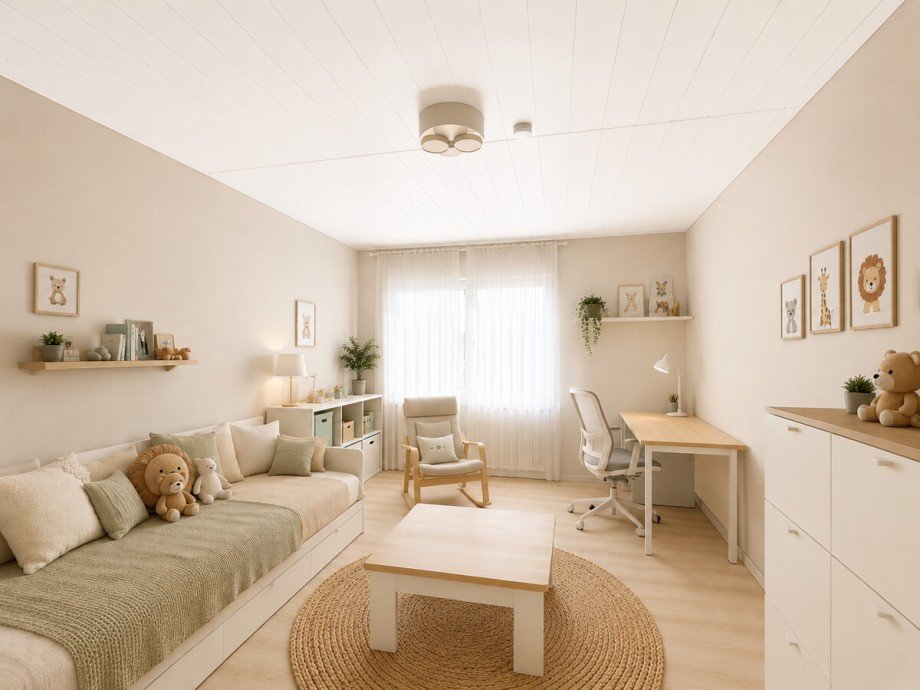 Kinderzimmer (KI-Visualisierung) Etagenwohnung Pforzheim / Br�tzingen