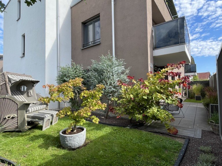 Au�enansicht Malsch - Malsch Etagenwohnung Neuwertige Erdgeschosswohnung mit Gartenanteil Malsch