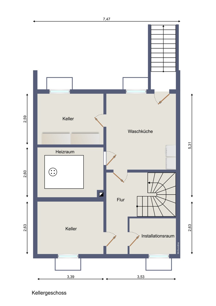 Grundriss Kellergeschoss.jpg Reihenendhaus Durmersheim