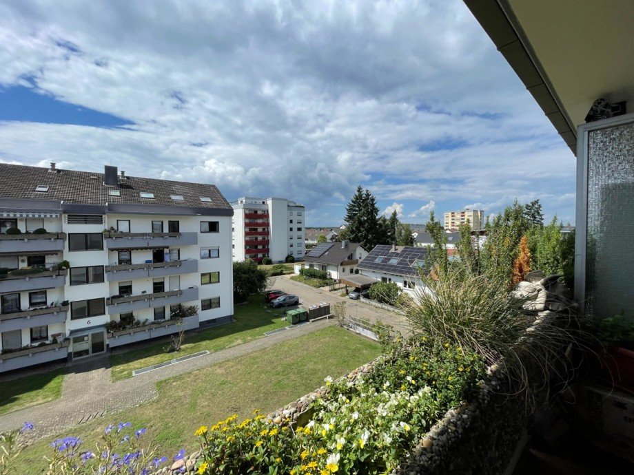 Blick vom Balkon Etagenwohnung Stutensee
