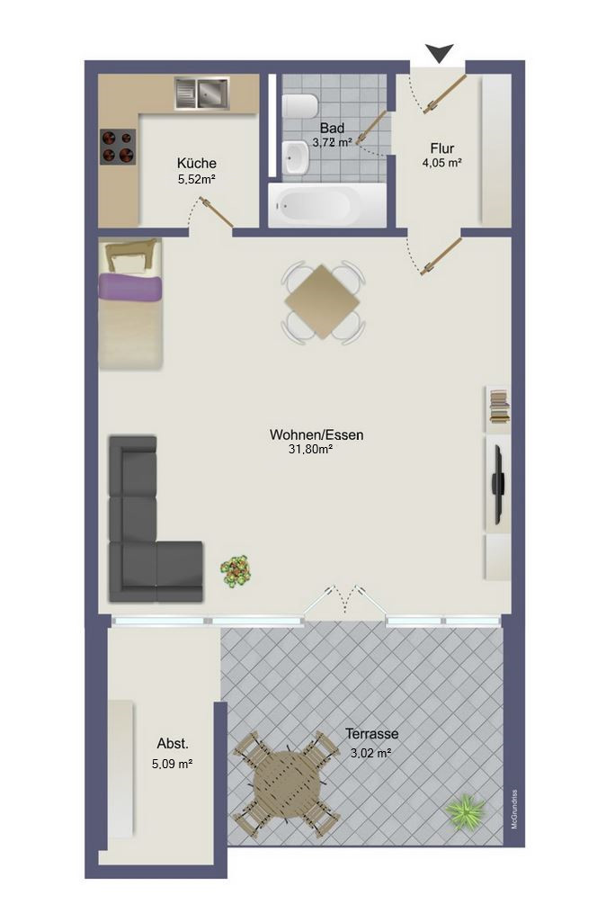  Etagenwohnung Waldbronn