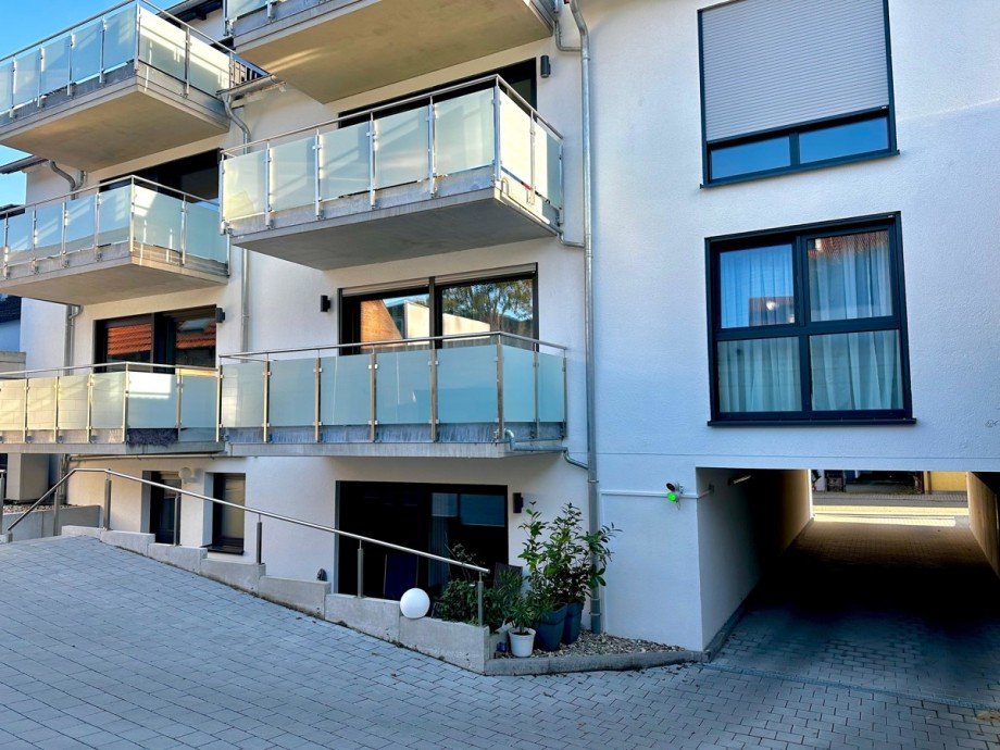 Ansicht von hinten Etagenwohnung Karlsruhe
