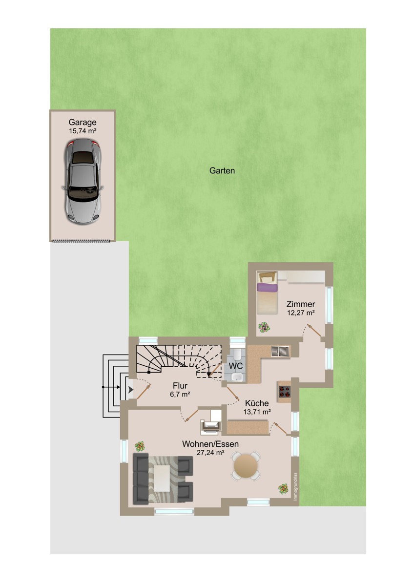 EG Einfamilienhaus Karlsruhe / R�ppurr