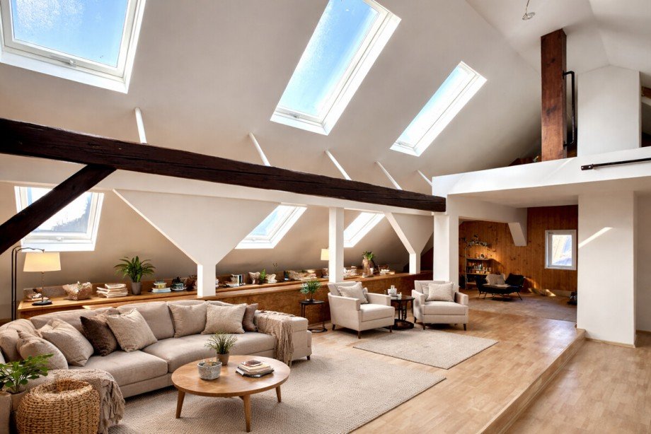 Dachgeschoss m�bliert 2 Maisonettewohnung H�fen an der Enz