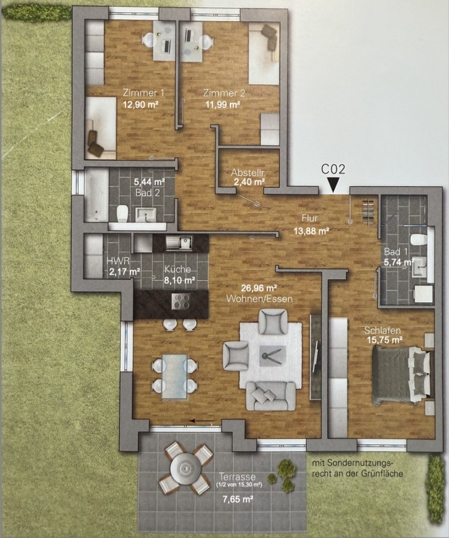 Grundriss Etagenwohnung Malsch