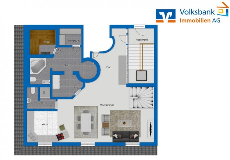 Grundriss 2OG Maisonettewohnung Ettlingen