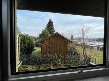 Blick Richtung Garten Ehemalige Bankfiliale mit genehmigter Bauvoranfrage 
- gestalten Sie Ihre neue Wohnung!