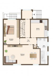 EG Charmantes Zweifamilienhaus mit gro�em Potenzial in Ettlingen-West