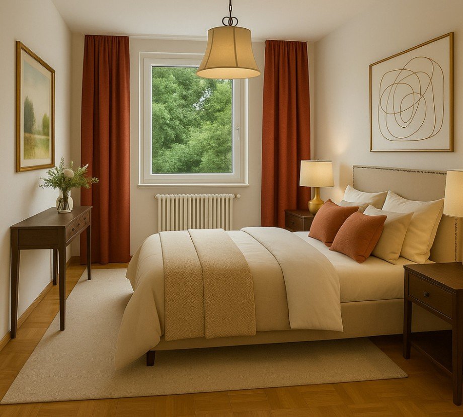 Visualisierung Schlafzimmer Etagenwohnung Karlsruhe