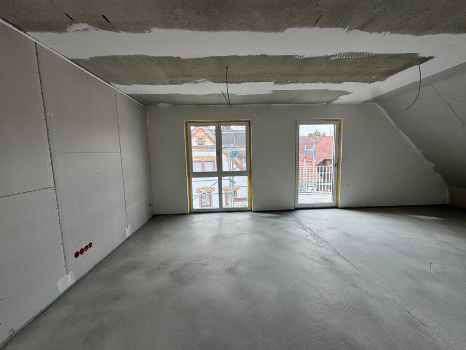 Wohnzimmer Dachgeschosswohnung Karlsruhe