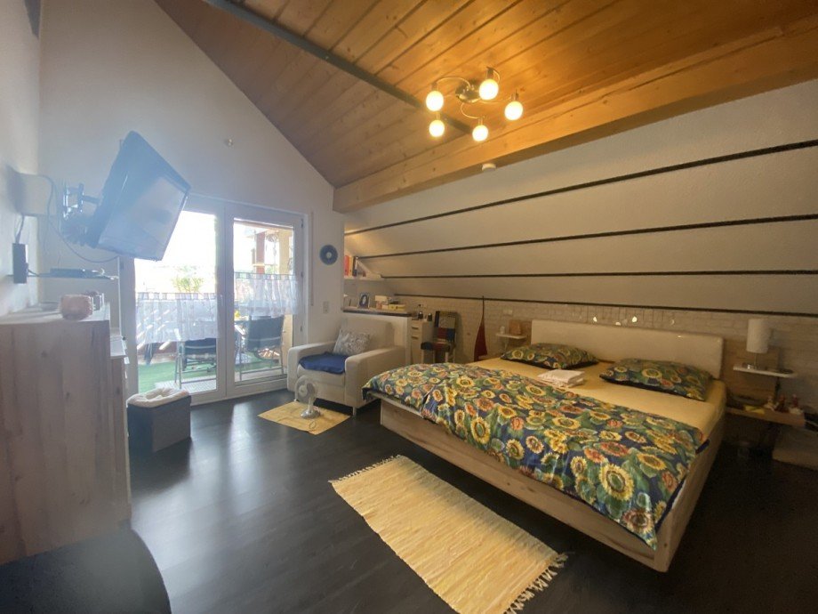 Schlafzimmer Dachgeschosswohnung Waldbronn