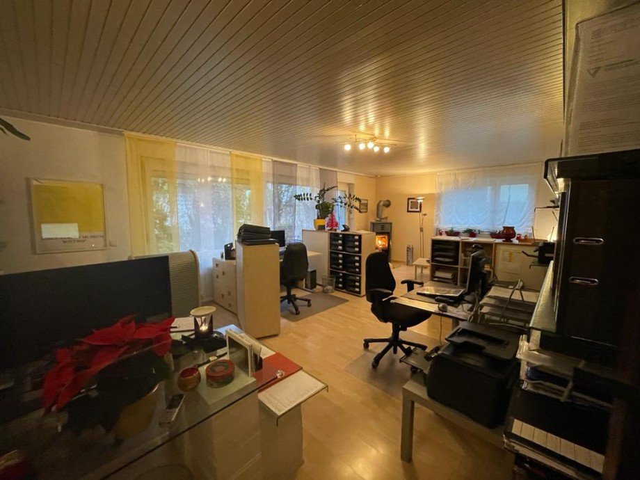 Wohnzimmer/B�ro EG Zweifamilienhaus Ettlingen