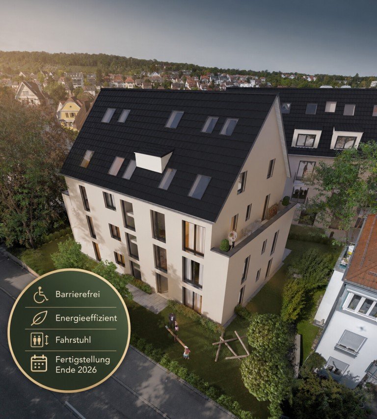 KI-Visualisierung Stuttgart / Feuerbach Etagenwohnung 87 m� Neubaukomfort mit Terrasse | 3,5 Zimmer in Stuttgart-Feuerbach
