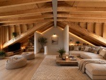 Zimmer DG  (KI-Visualisierung) Gestalten Sie Ihr neues Zuhause: Doppelhaush�lfte im Rohbauzustand in Pfinztal-S�llingen