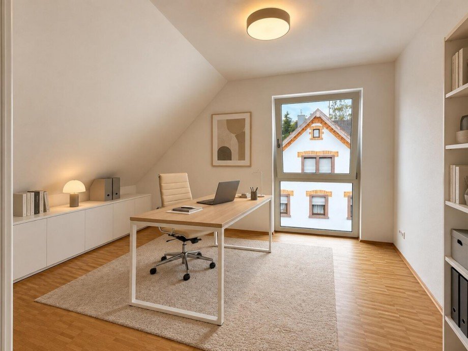 KI-Visualisierung Dachgeschosswohnung Karlsruhe