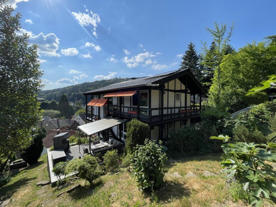 Hinteransicht Einfamilienhaus Bad Herrenalb