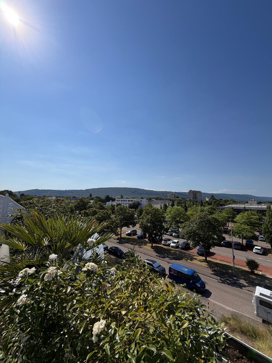 Weitblick �ber die Umgebung Penthousewohnung Ettlingen