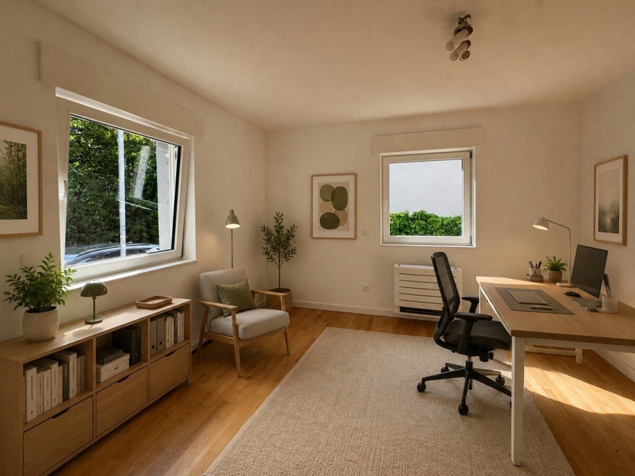 Arbeitszimmer (KI-Visualisierung) Erdgeschosswohnung Ettlingen