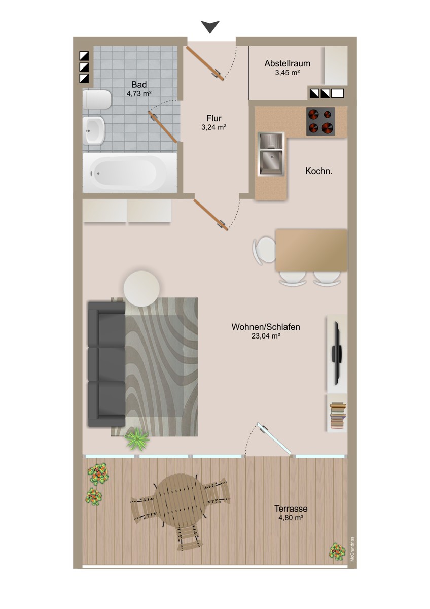  Etagenwohnung Waldbronn