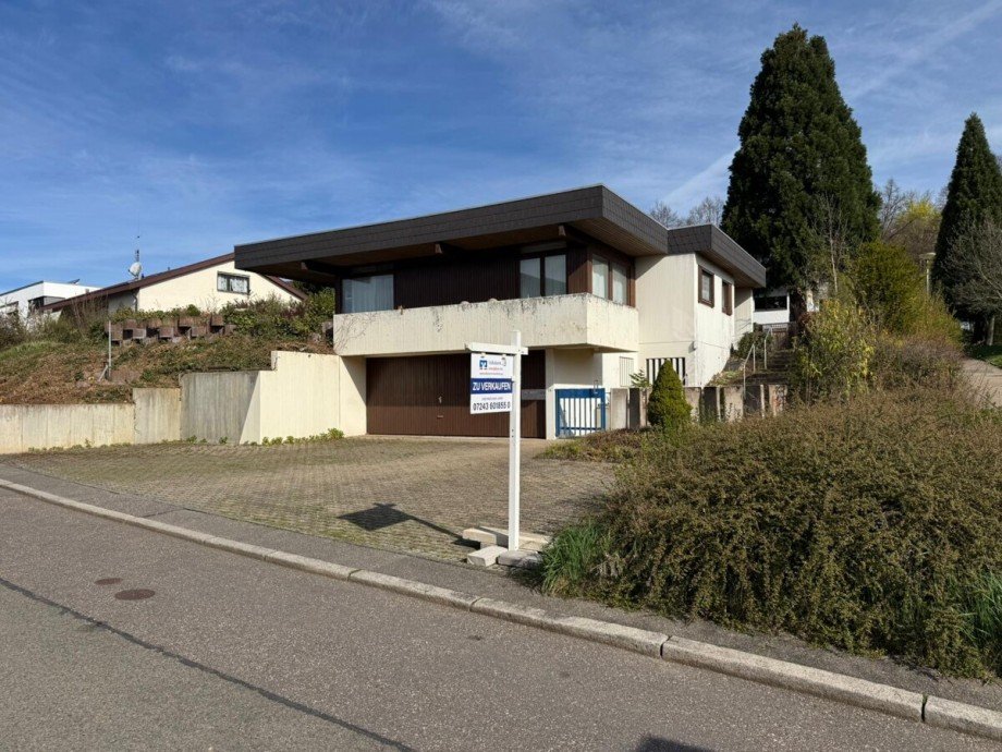Ansicht vorne Einfamilienhaus Pforzheim