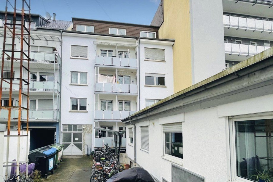 Ansicht Hofseite Mehrfamilienhaus Karlsruhe