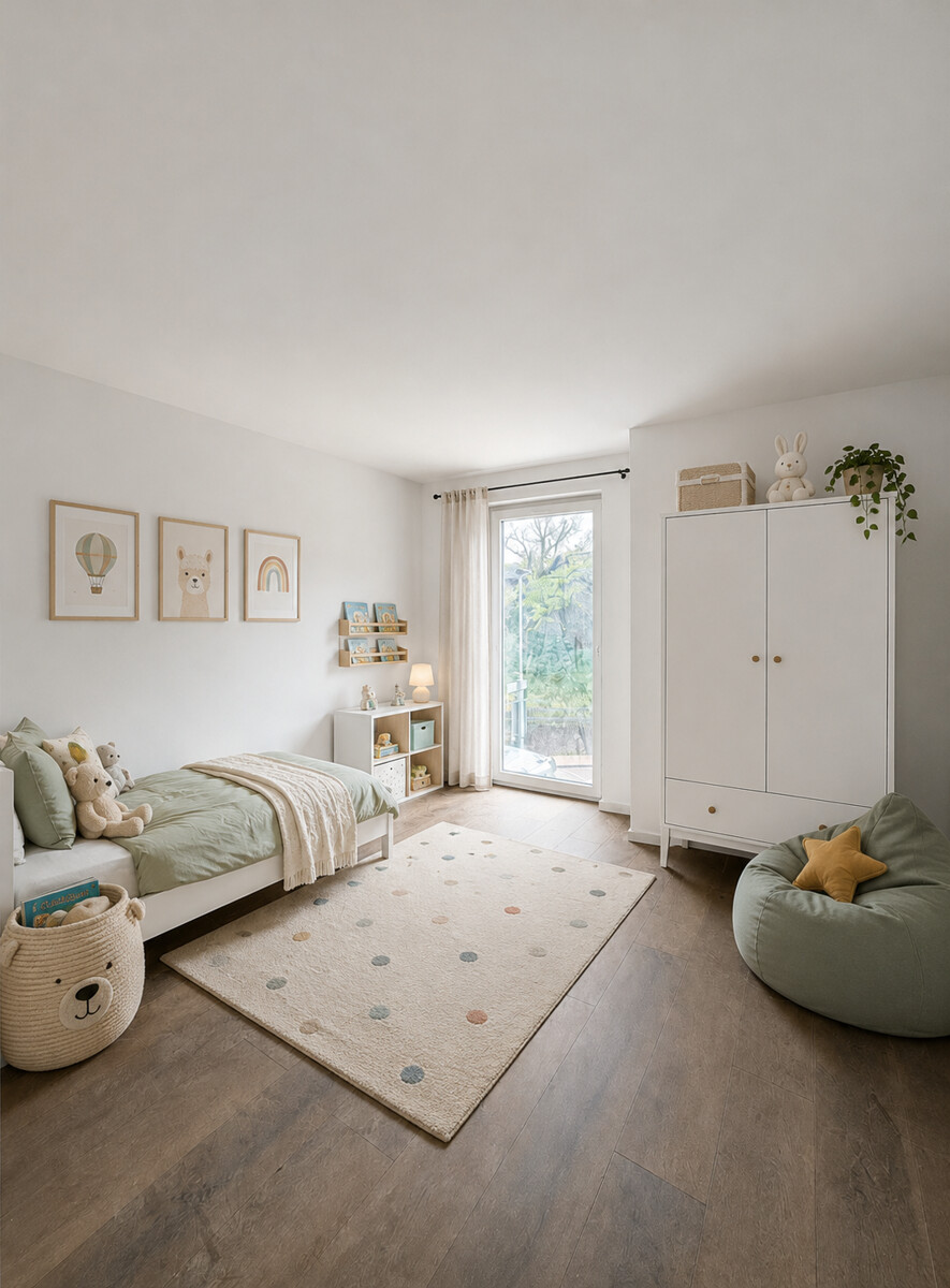 KI-Visualisierung Erdgeschosswohnung Kieselbronn