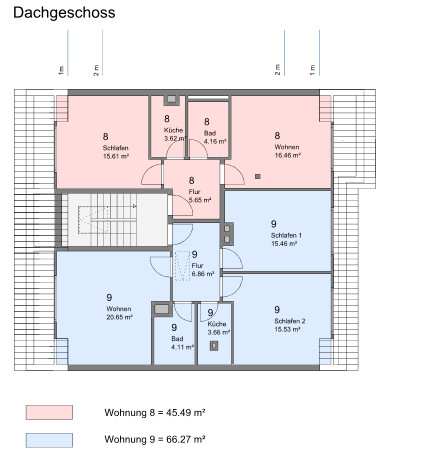 Dachgeschoss Mehrfamilienhaus Karlsruhe