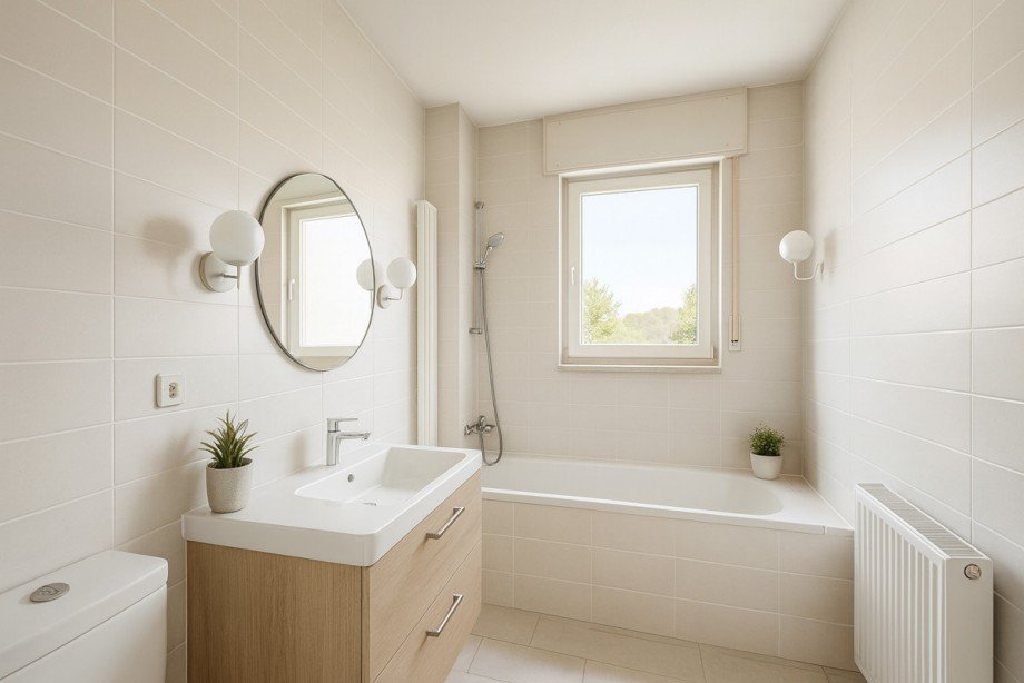 Visualisierung Badezimmer Etagenwohnung Ettlingen